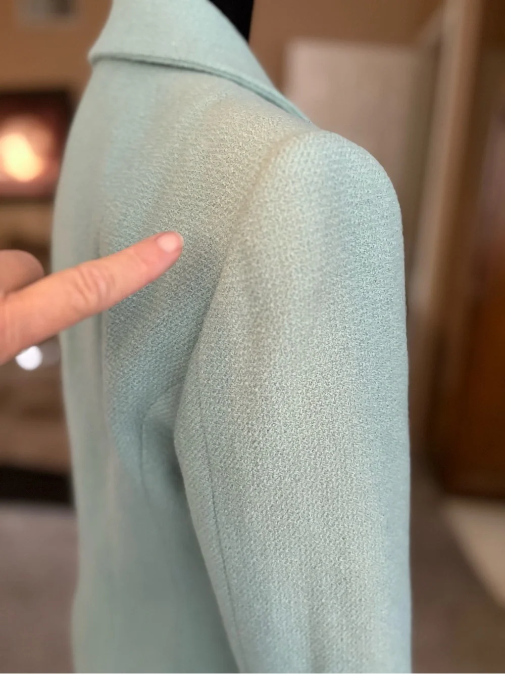 Ralph Lauren Purple Label Women's Mint Tailored Button-Front Blazer Size 8 - Picture 7 of 16